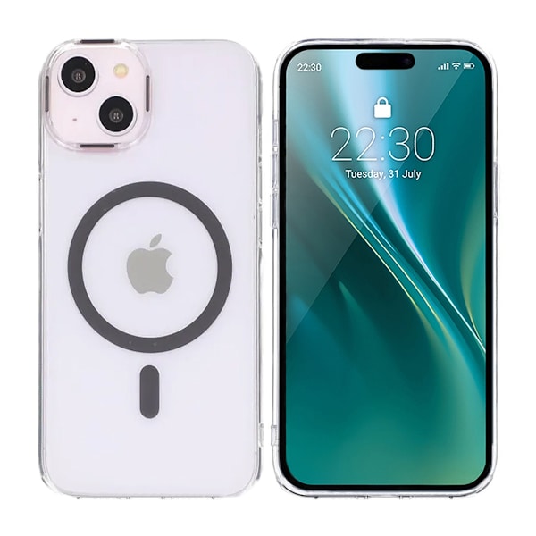 iPhone 15 Stöttålig Mobilskal med Magsafe - Grå grå