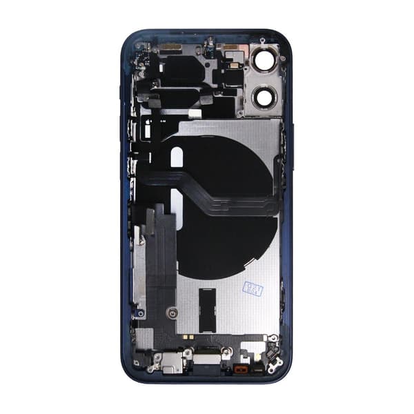 iPhone 12 Mini Baksida med Komplett Ram - Blå Blå
