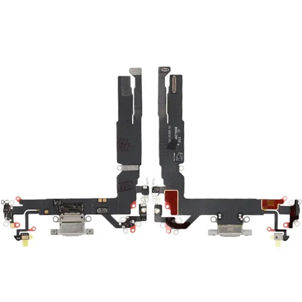 Laddkontakt med Flexkabel för iPhone 17 - Vit Vit