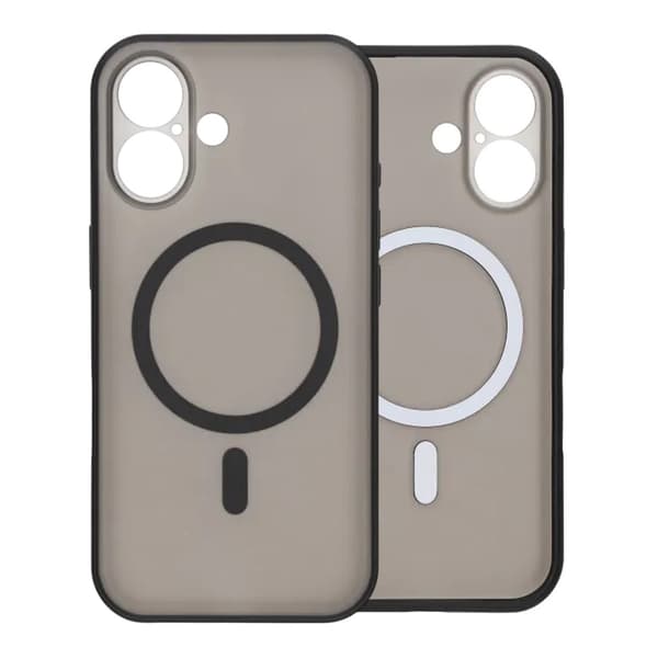 Slankt MagSafe-cover med kamerabeskyttelse til iPhone 16 - Sort sort
