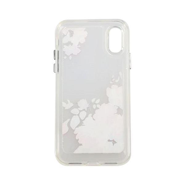 iPhone X/XS Mobilskal med motiv - Retro Blommor Transparent