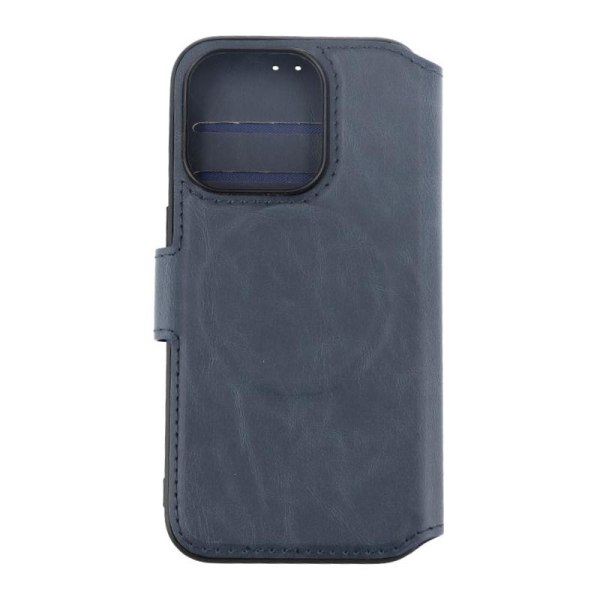 iPhone 15 Pro Plånboksfodral med Magsafe Rvelon - Blå Marinblå