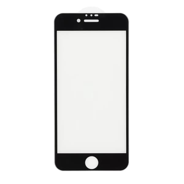 Skärmskydd iPhone SE 2020 - 3D Härdat Glas Svart Bulk musta