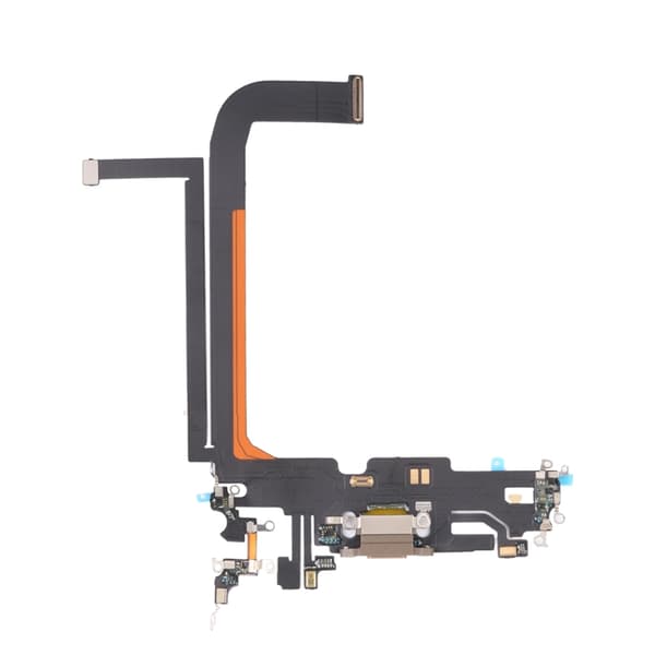 iPhone 13 Pro MaxLaddkontakt med Flexkabel Original - Guld Guld