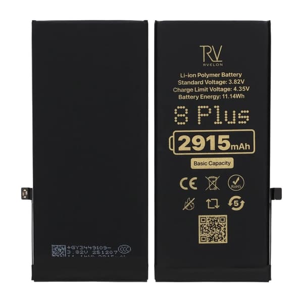 Rvelon Premium Batteri til iPhone 8 Plus - 2915mAh