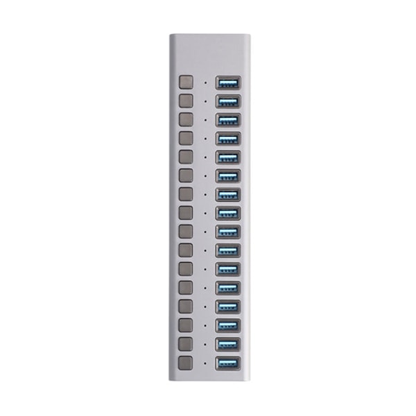 USB Multiadapter med 16st USB-A 3.0 uttag (90W)