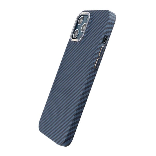 Kolfiber Skal iPhone 12 Pro Max - Blå Blå