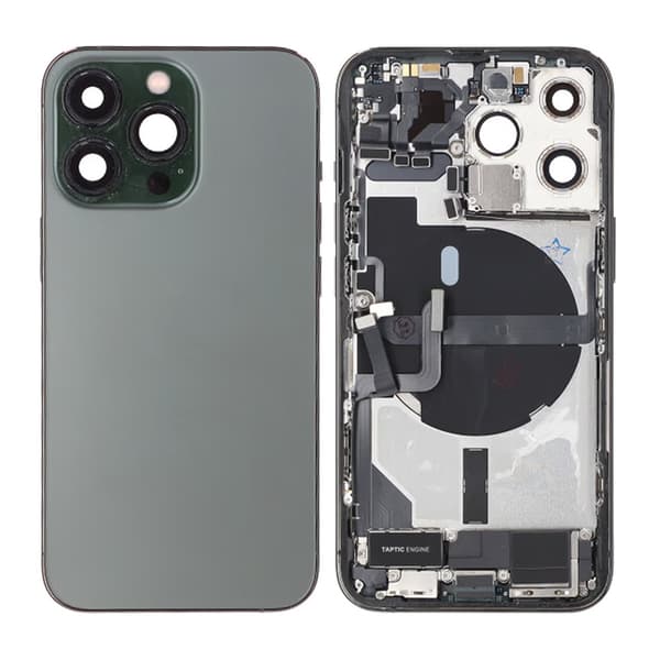 iPhone 13 Pro Baksida med Komplett Ram - Grön Grön