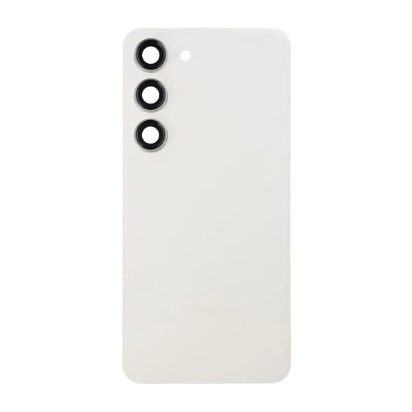 Samsung Galaxy S23 SM-S911B Baksida Bra Kvalitet - Vit valkoinen