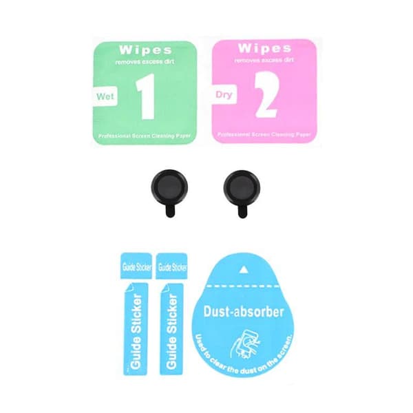 iPhone 15 / iPhone 15 Plus Linsskydd för Kamera (2-pack) Svart