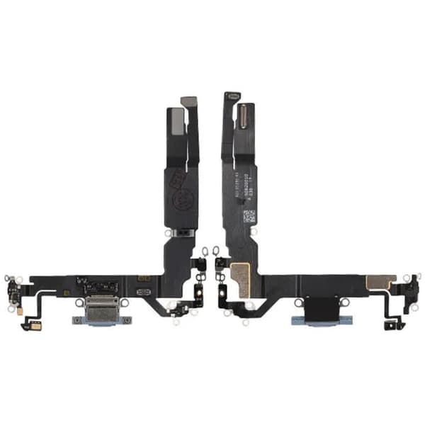 Laddkontakt med Flexkabel för iPhone 17 - Blå Blå