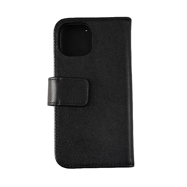 iPhone 13 Mini Plånboksfodral Läder Rvelon - Svart Black