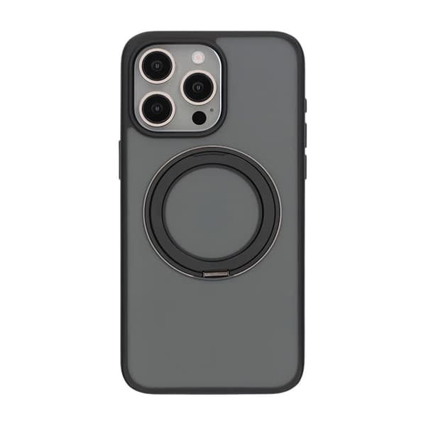 iPhone 15 Pro Max Mobilskal med Magsafe Stativ - Svart Black