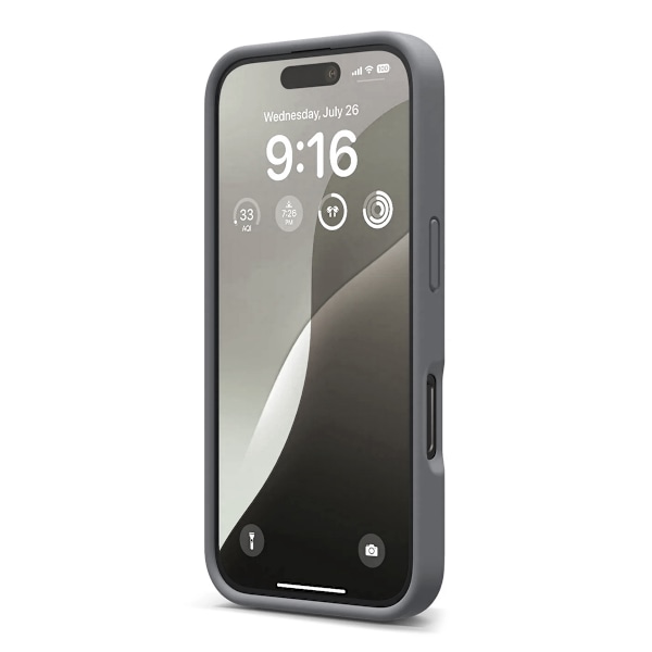 iPhone 16 Mobilskal Silikon Rvelon - Grå grå