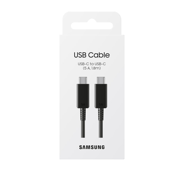 Samsung USB-C till USB-C 100W 5A 1,8m - Svart