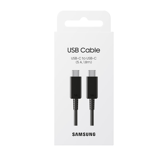 Samsung USB-C till USB-C 100W 5A 1,8m - Svart Black