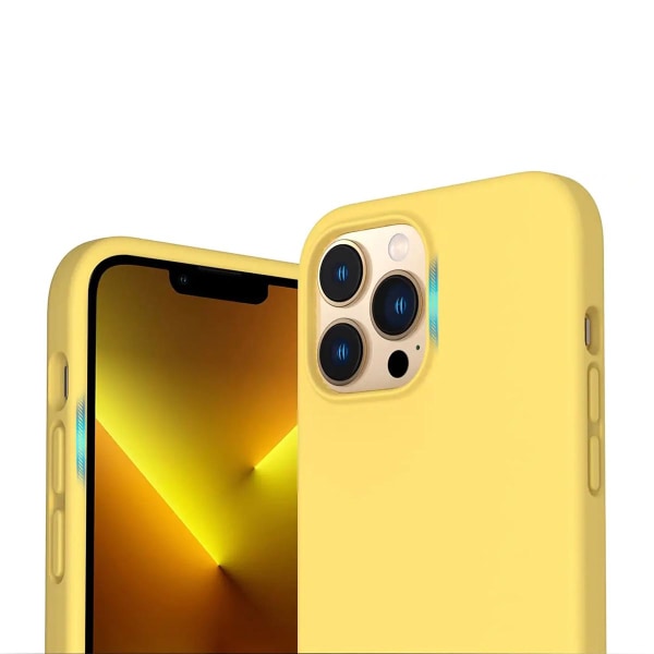 iPhone 13 Pro Max Skal - Silikon Gul Rvelon Gul