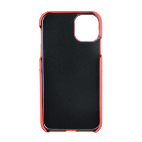 Mobilskal Läder med Kortfack iPhone 11 Pro Max - Röd Röd