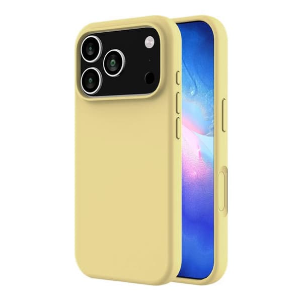 Rvelon Mobilskal Silikon MagSafe för iPhone 17 Pro Max - Gul keltainen