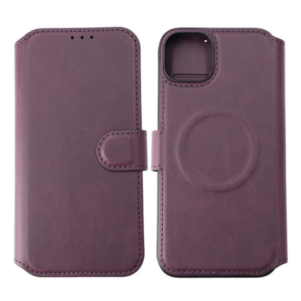 iPhone 15 Plus Plånboksfodral med Magsafe Rvelon - Lila Purple