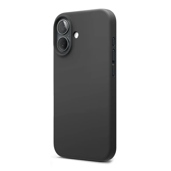 iPhone 16 Mobilskal Silikon Magnet Rvelon - Svart Black