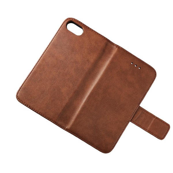 iPhone 7/8/SE 2020 Plånboksfodral Läder Rvelon - Brun Brown