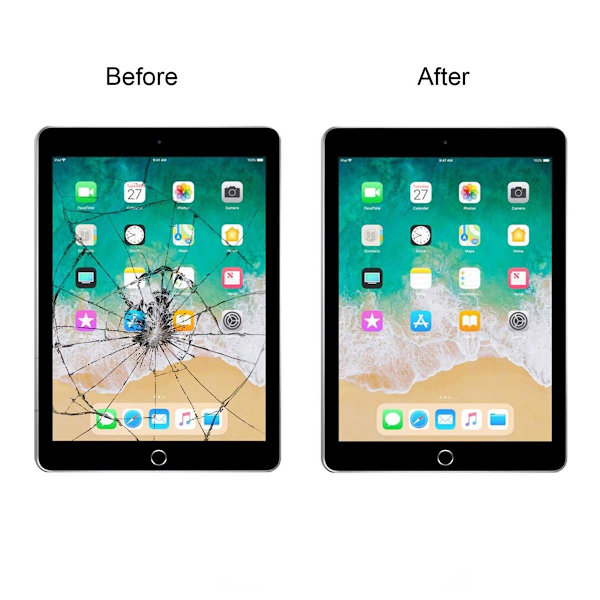 iPad 9 10.2 2021 Glas med Touchskärm OEM - Svart Svart