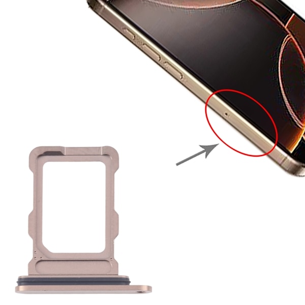 iPhone 16 Pro/16 Pro Max Simkortshållare - Guld Gold