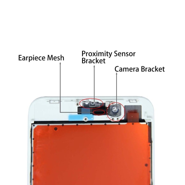 iPhone 8 Plus LCD Skärm In-Cell - Vit Vit