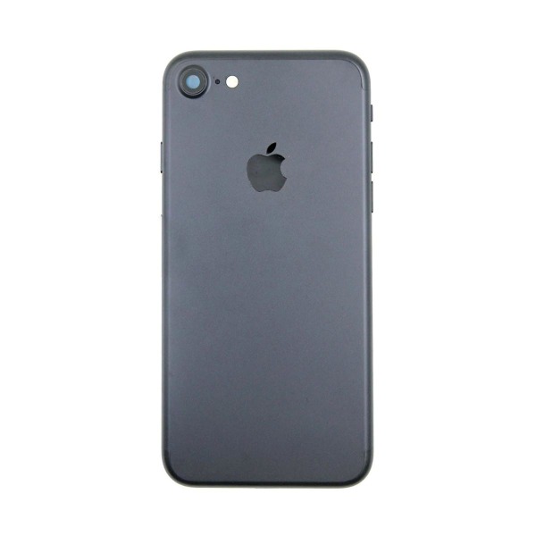 iPhone 7 Baksida med Komplett Ram - Svart Black