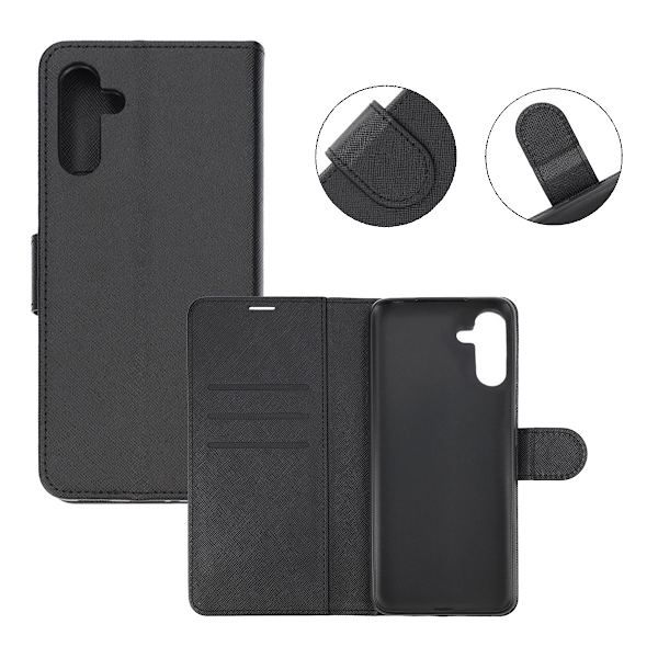 Samsung Galaxy A04s Plånboksfodral med Stativ - Svart Black