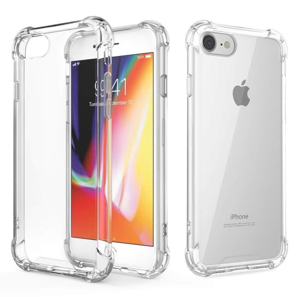 Stöttåligt Mobilskal iPhone 7/8/SE (2020/2022) - Transparent Transparent