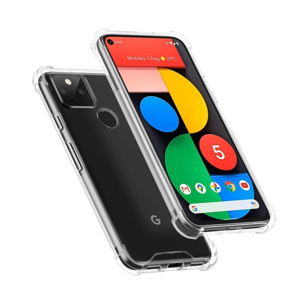 Stöttåligt Mobilskal Google Pixel 5 - Transparent Transparent