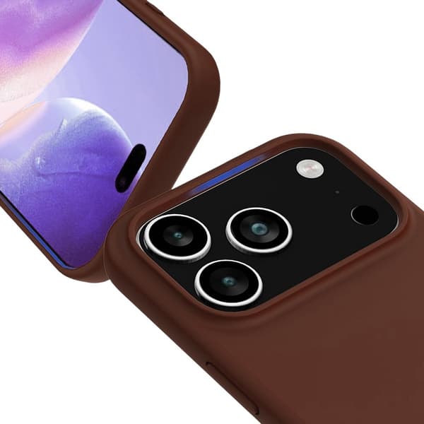 Rvelon Mobilskal Silikon MagSafe för iPhone 17 Pro - Brun ruskea