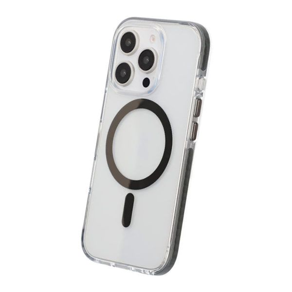 iPhone 16 Pro Mobilskal Magnet Dubbelskydd - Grå grå