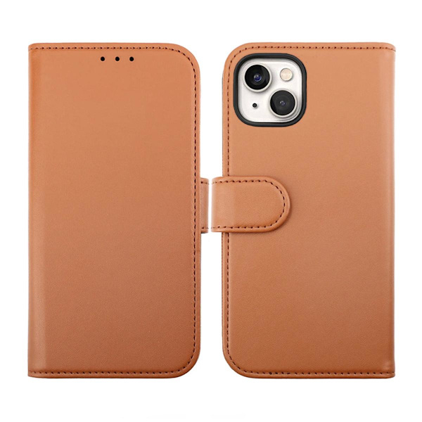 iPhone 14 Plus Plånboksfodral Magnet Rvelon - Brun Brun