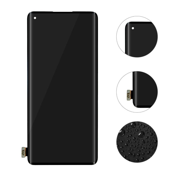 OnePlus 8 Skärm/Display - Svart Svart