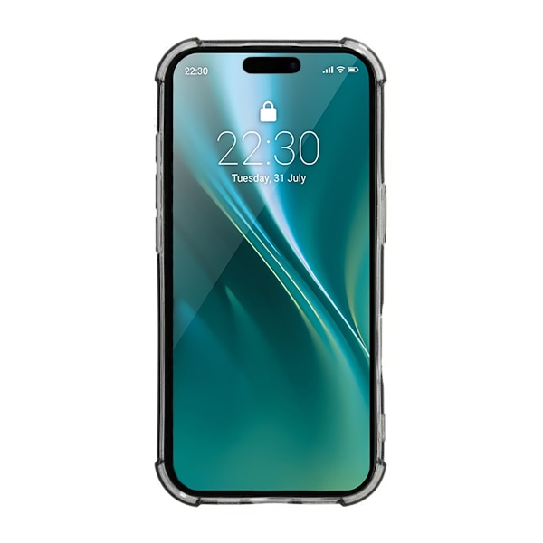 iPhone 16 Pro Mobilskal Stöttåligt med Korthållare - Svart Black