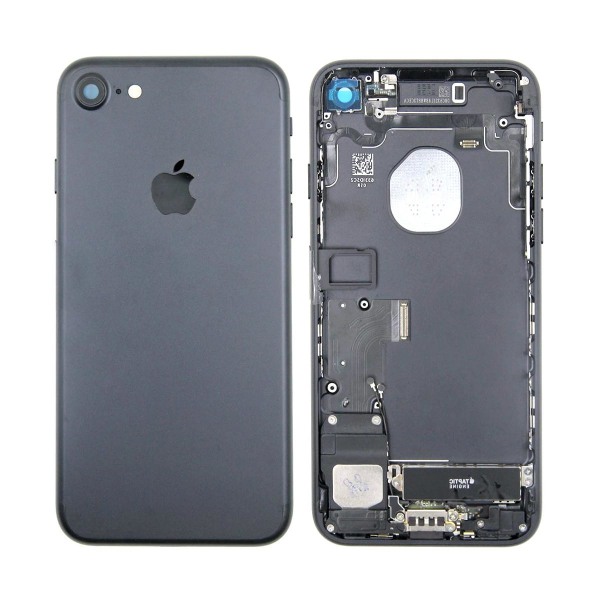 iPhone 7 Baksida med Komplett Ram - Svart Svart