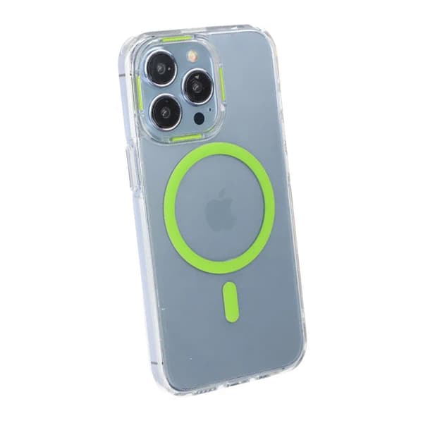 iPhone 15 Pro Max Stöttålig Mobilskal med Magsafe - Grön Grön