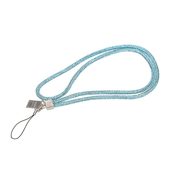 Mobilhalsband Snöre - Blå glitter Blue