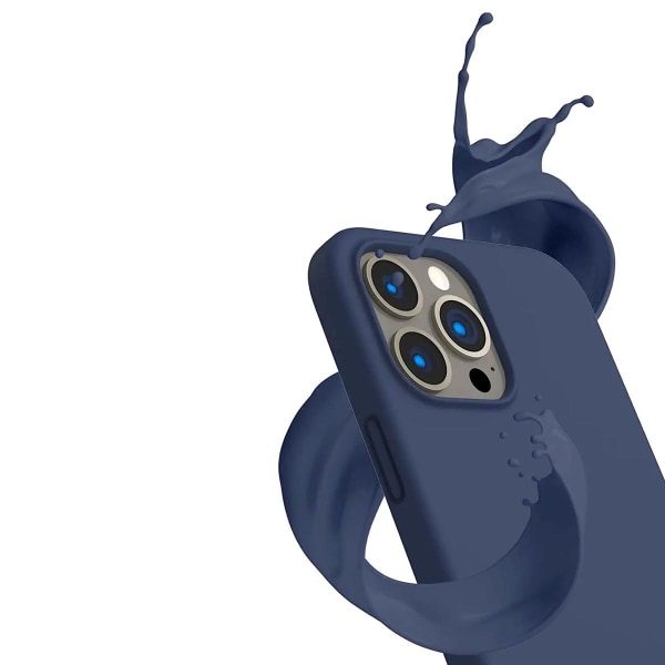 iPhone 14 Pro Max Silikonskal Rvelon - Blå Isblå