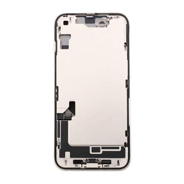 iPhone 14 Baksida med Komplett Ram - Vit Vit