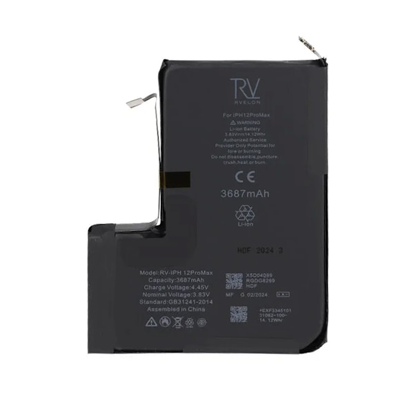 iPhone 12 Pro Max Batteri Rvelon Premium 3687mAh