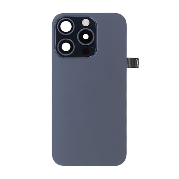 iPhone 15 Pro Baksida Glas Komplett OEM - Titanblå Blå