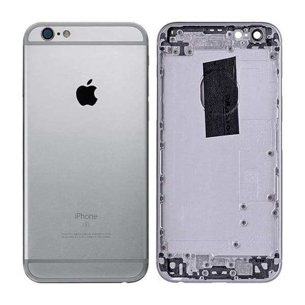 iPhone 6S Plus Baksida med Komplett Ram - Rymdgrå grå