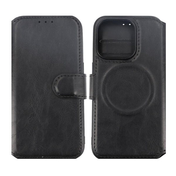 iPhone 15 Pro Plånboksfodral med Magsafe Rvelon - Svart Black