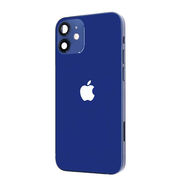 iPhone 12 Mini Baksida med Komplett Ram - Blå Blue