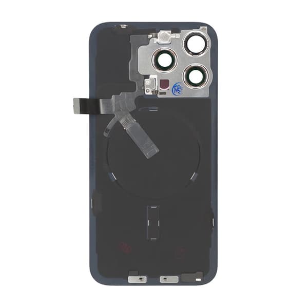 iPhone 15 Pro Max Baksida Glas Komplett OEM - Titanvit Vit