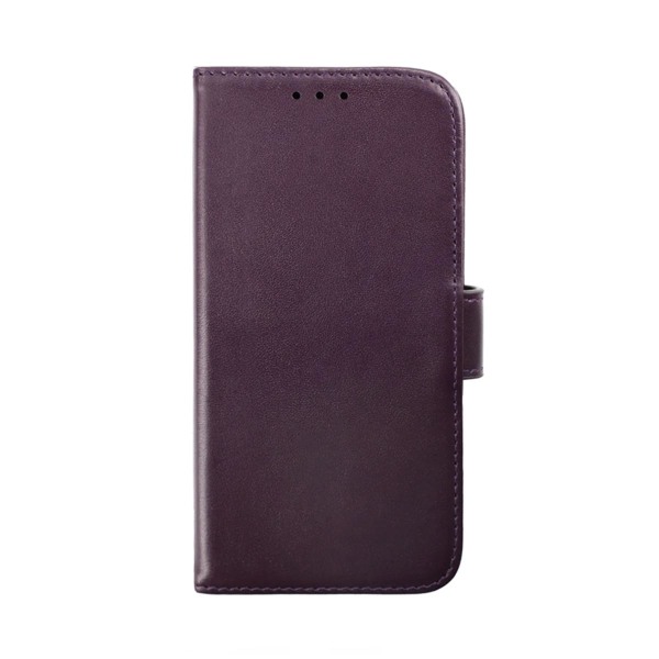 iPhone 14 Pro Plånboksfodral Läder Rvelon - Lila Bordeaux